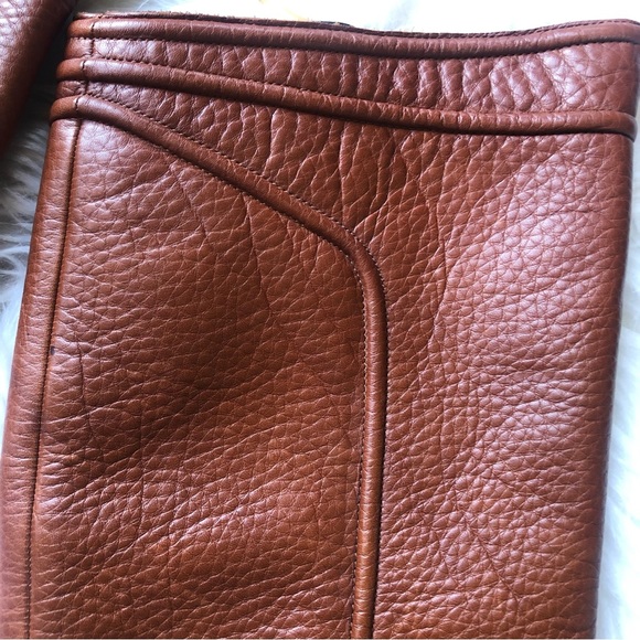 Rachel Zoe Chloe Luggage Leather Platform Boots 6 - Picture 11 of 15